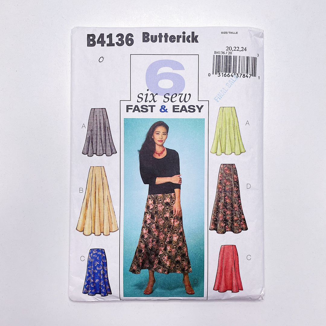 Sewing Pattern - Womenswear - Butterick B4136 (6766165393521)