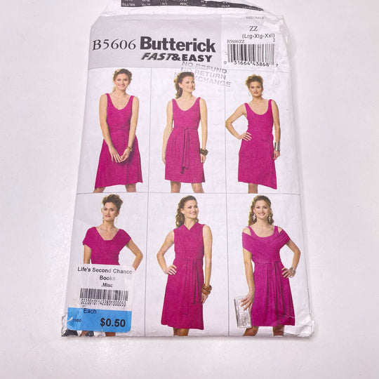 Sewing Pattern - Womenswear - Butterick 5606 (6770022613105)
