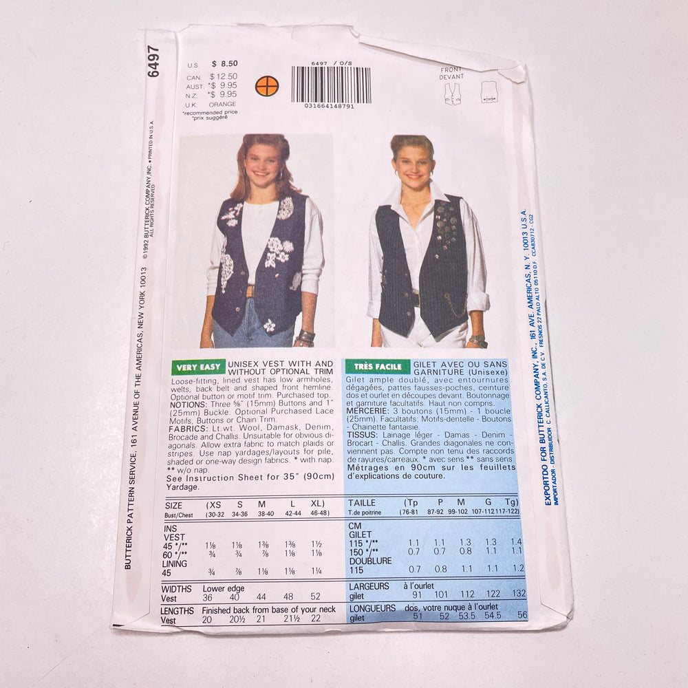Sewing Pattern - Womenswear - Butterick 6497 (6770026872945)