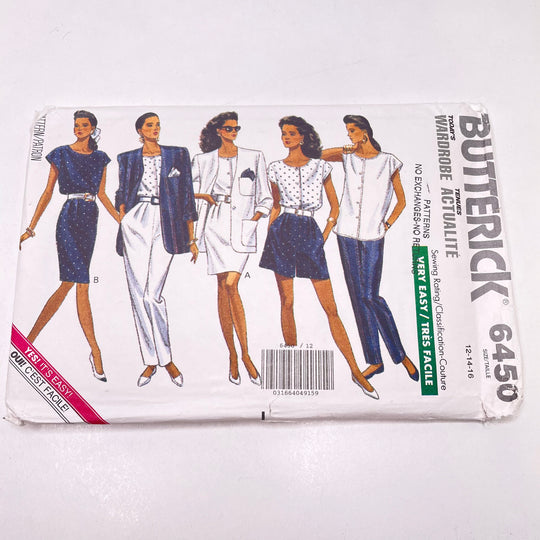 Sewing Pattern - Womenswear - Butterick 6450 (6770027462769)