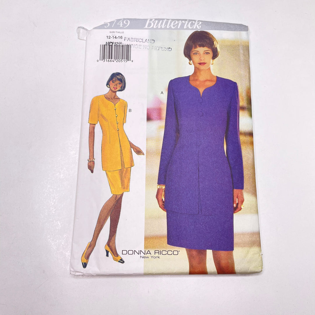 Sewing Pattern - Womenswear - Butterick 3749 (6770030936177)
