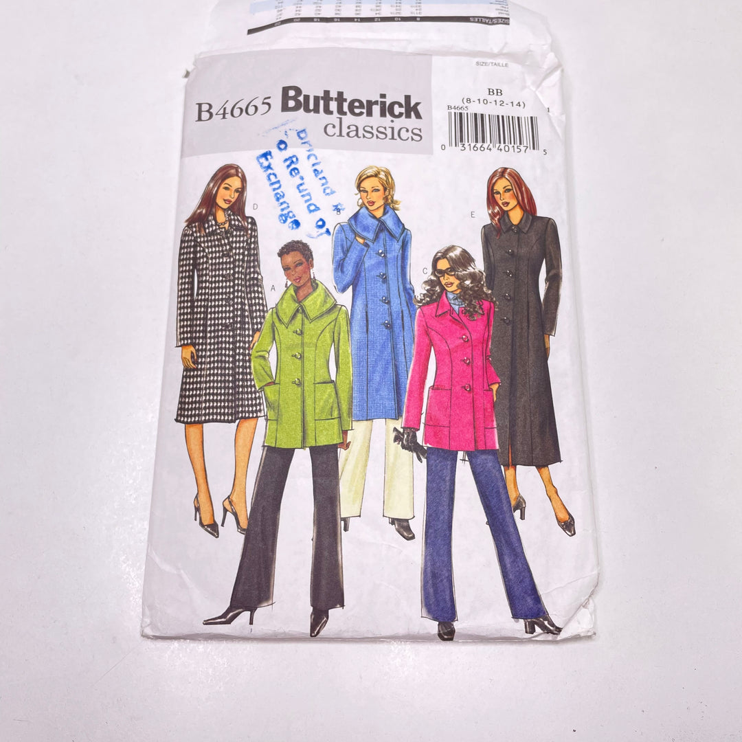 Sewing Pattern - Womenswear - Butterick 4665 (6770033459313)