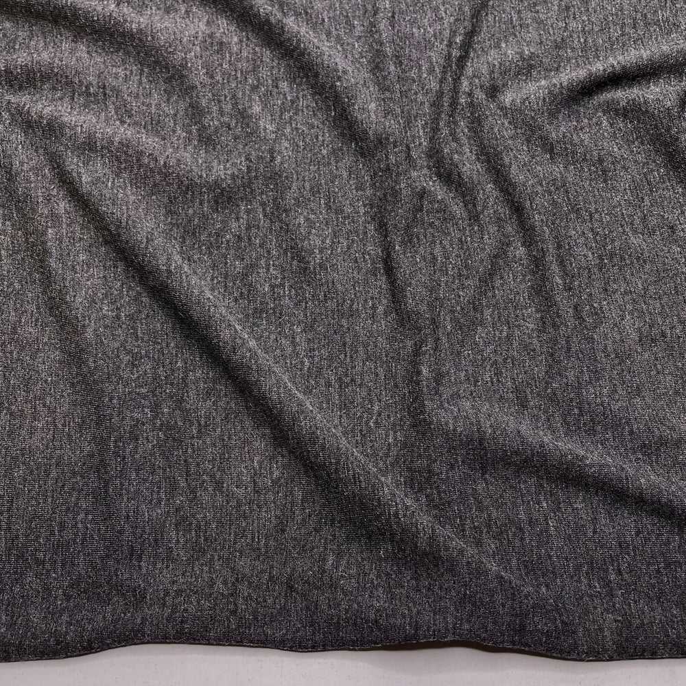 Zigzag Stitch - Jersey Wool Blend Knit - Dark Grey - Bundles
