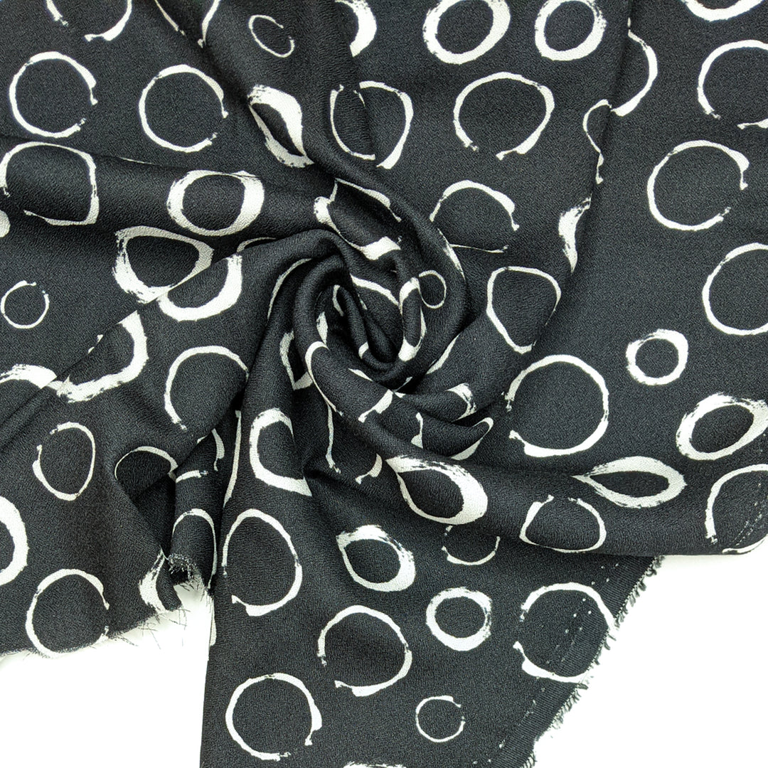 Sorry I Forgot To Use The Coaster - Rayon Woven - Black Abstract - Bundles