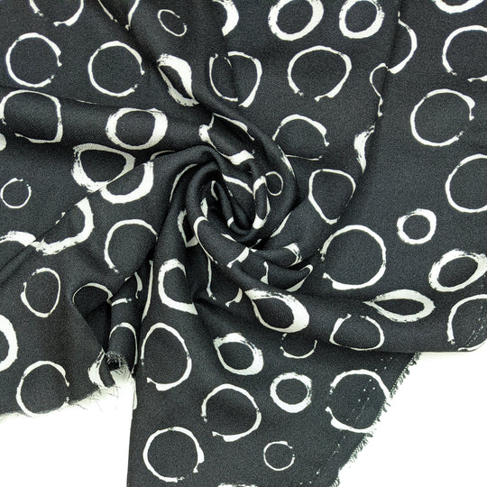 Sorry I Forgot To Use The Coaster - Rayon Woven - Black Abstract - Bundles