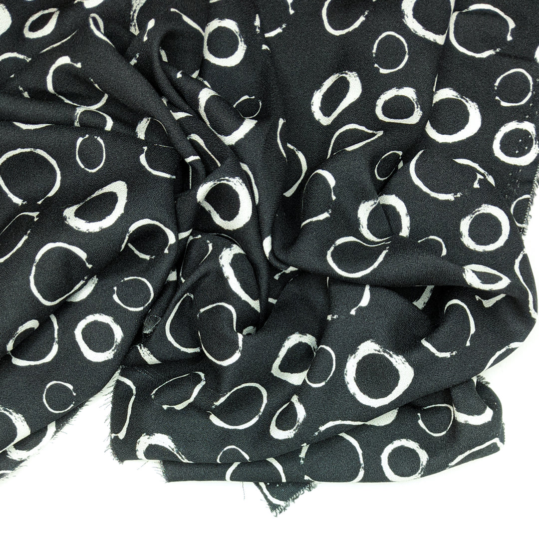 Sorry I Forgot To Use The Coaster - Rayon Woven - Black Abstract - Bundles
