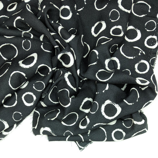 Sorry I Forgot To Use The Coaster - Rayon Woven - Black Abstract - Bundles
