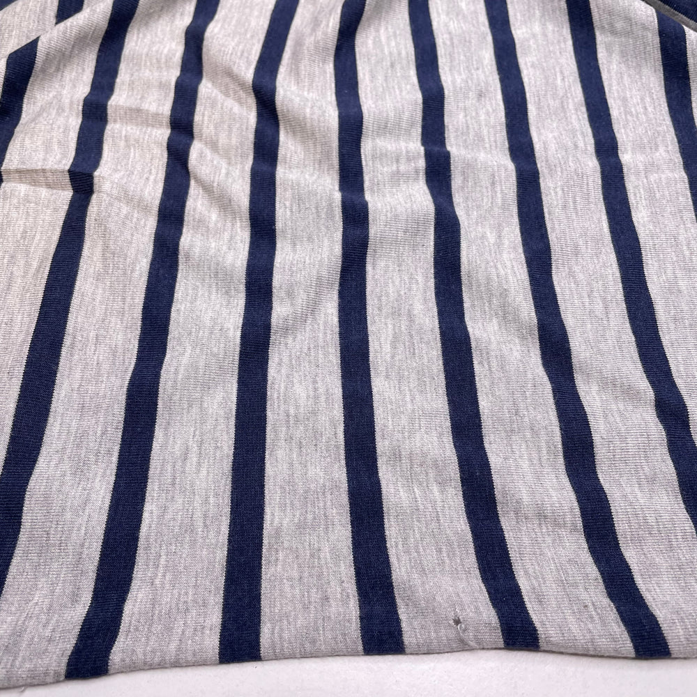 Say It And Mean It - Jersey Bamboo/Cotton Knit - Grey/Navy Stripes - Bundles