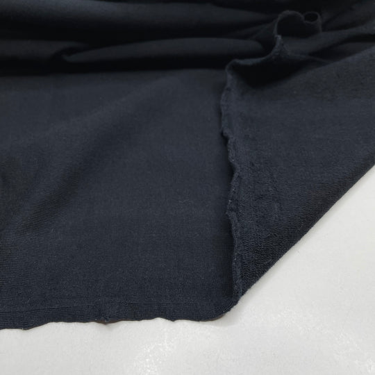 Heart Of Coal - French Terry Cotton Blend Knit - Black - Bundles