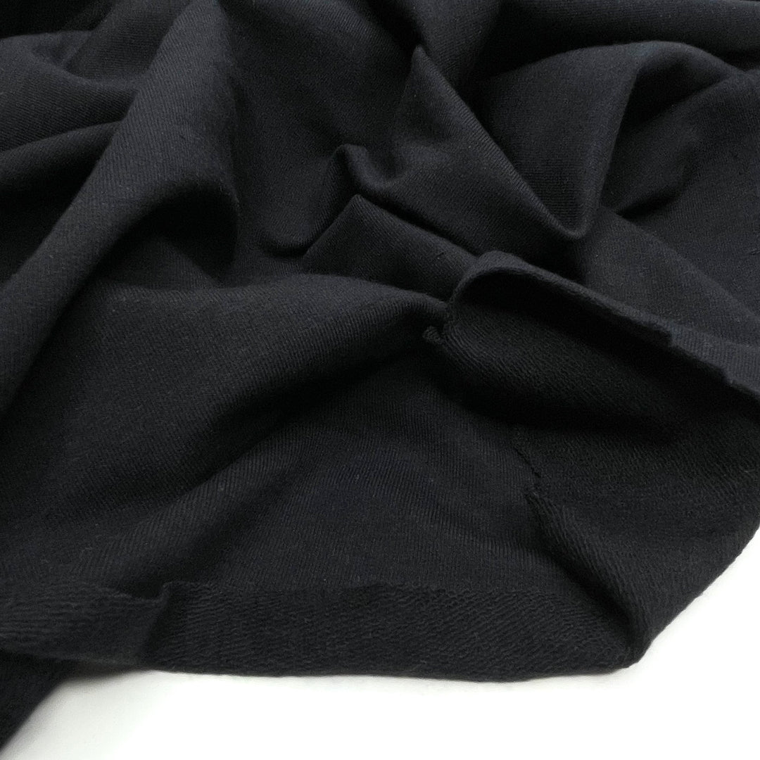 Heart Of Coal - French Terry Cotton Blend Knit - Black - Bundles