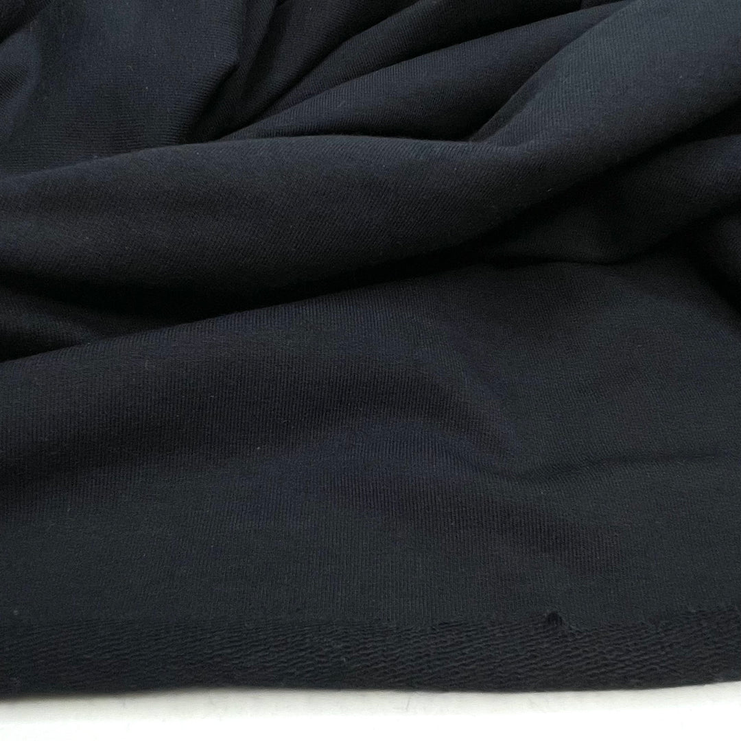 Heart Of Coal - French Terry Cotton Blend Knit - Black - Bundles