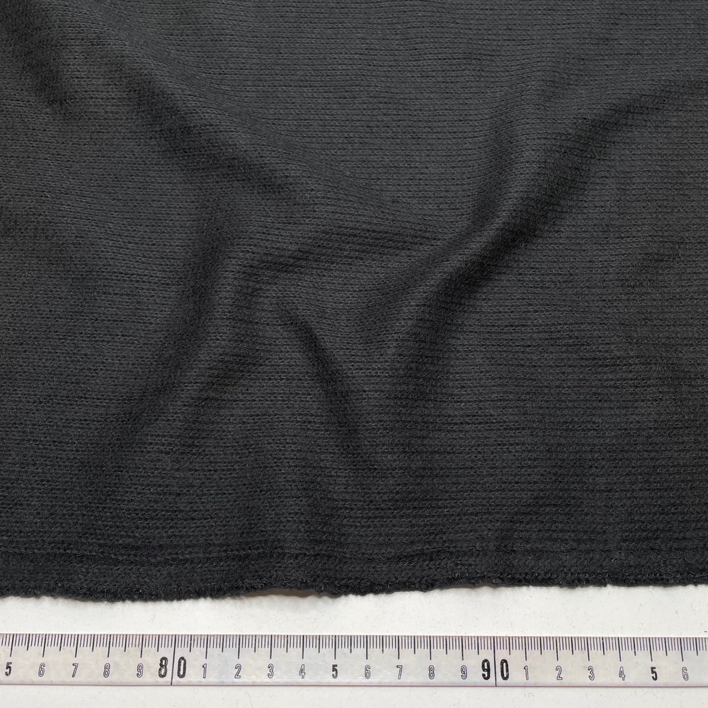Loud Whisper - Brushed Cotton Blend Knit - Black - 2M Bundle (6766736310385)
