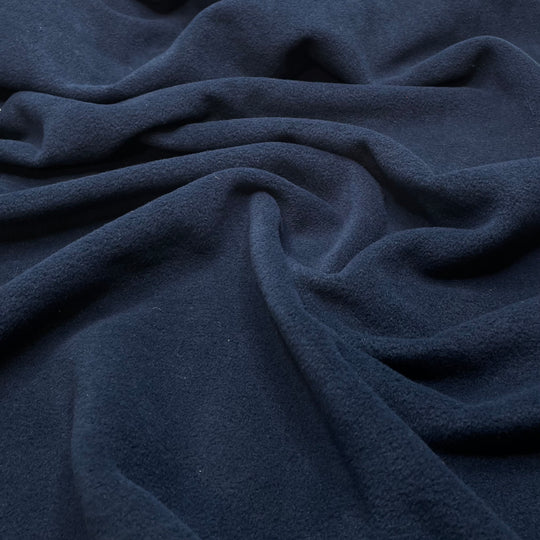 Moss Stitch - Fleece Poly Knit - Navy - Bundles (6787599302769)