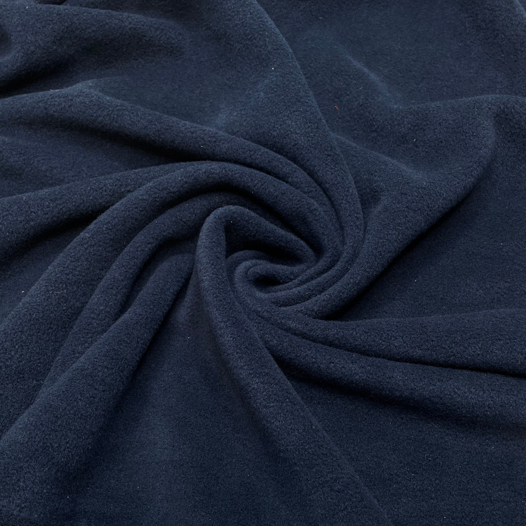 Moss Stitch - Fleece Poly Knit - Navy - Bundles (6787599302769)