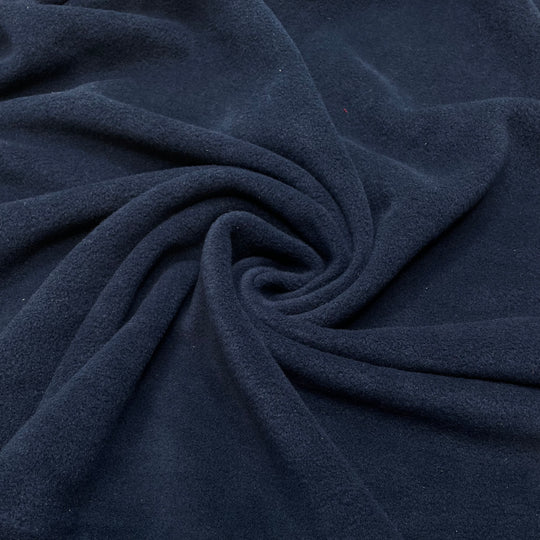 Moss Stitch - Fleece Poly Knit - Navy - Bundles (6787599302769)