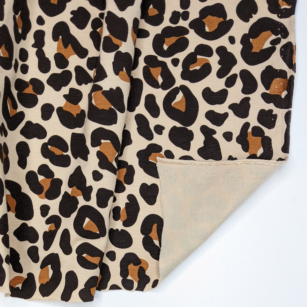 NTF Dec 1 - Jersey Cotton Knit - Beige/Black Animal Print - 2M Bundle (6823586889841)