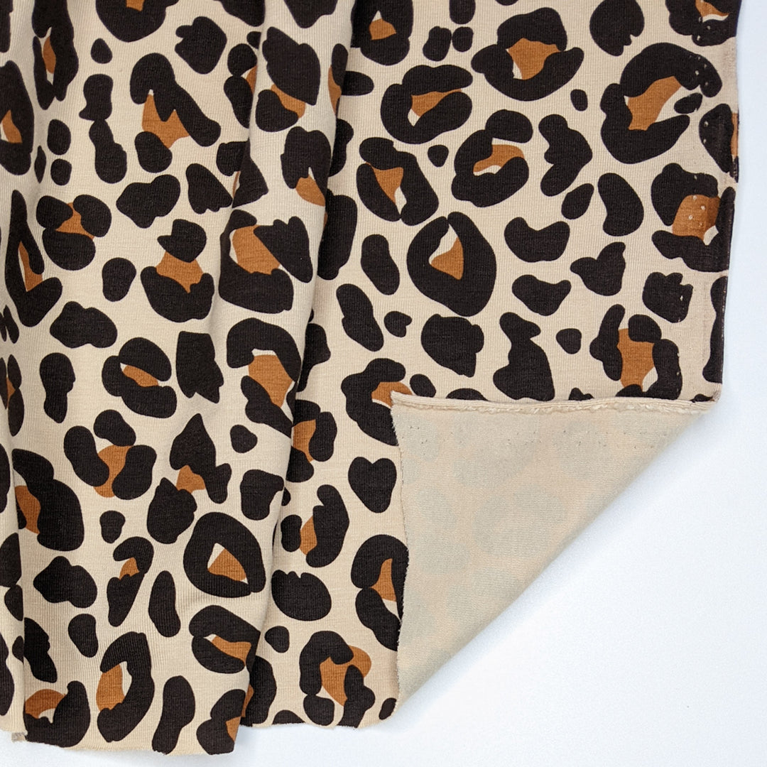 NTF Dec 1 - Jersey Cotton Knit - Beige/Black Animal Print - 2M Bundle (6823586889841)