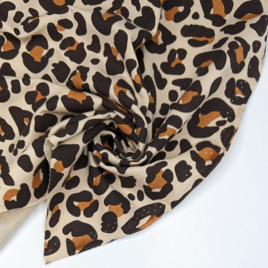 NTF Dec 1 - Jersey Cotton Knit - Beige/Black Animal Print - 2M Bundle (6823586889841)