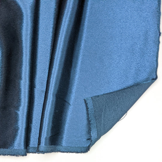Especially Not Jessica - Satin Synthetic Woven - Dark Navy/Teal - Bundles - FABCYCLE Deadstock and Sustainble Fabrics and Sewing Supplies