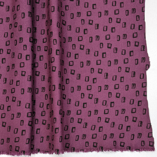 Put That Thing Back Where It Came From Or So Help Me - Ponte Viscose Blend Knit - Dark Magenta Abstract - Bundles - FABCYCLE Deadstock and Sustainble Fabrics and Sewing Supplies