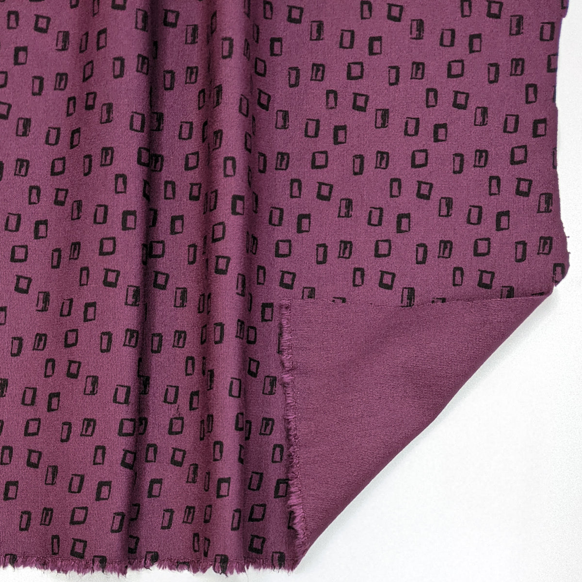 Put That Thing Back Where It Came From Or So Help Me - Ponte Viscose Blend Knit - Dark Magenta Abstract - Bundles - FABCYCLE Deadstock and Sustainble Fabrics and Sewing Supplies
