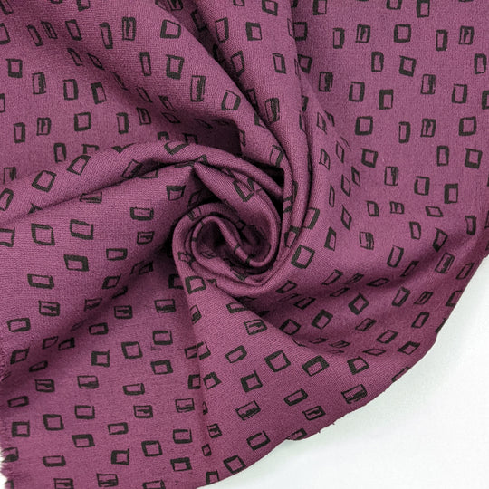 Put That Thing Back Where It Came From Or So Help Me - Ponte Viscose Blend Knit - Dark Magenta Abstract - Bundles - FABCYCLE Deadstock and Sustainble Fabrics and Sewing Supplies