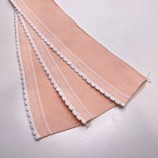 Ribbing - Light Orange/White Geometric - 13 Pack