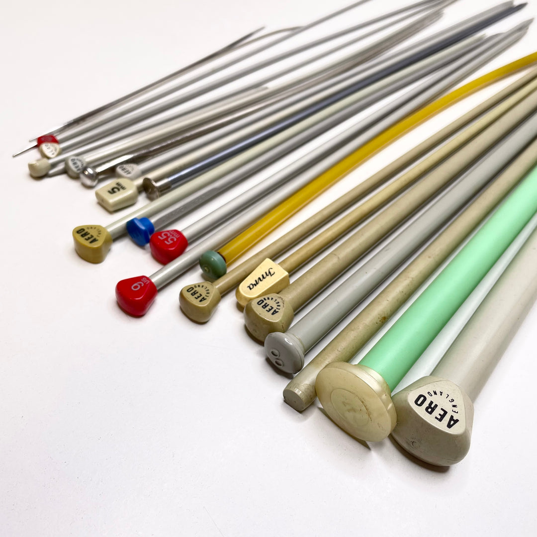 Single Knitting Needles Pack Sewing Tool - Grey/Silver - Individual (6787477504113)