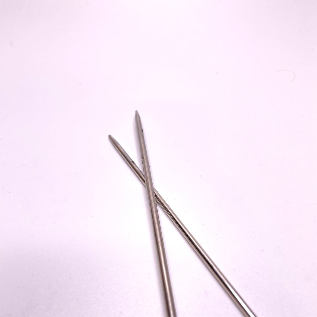 Double Ended Replacement Needles Sewing Tool - Grey/Silver - Individual (6787512369265)