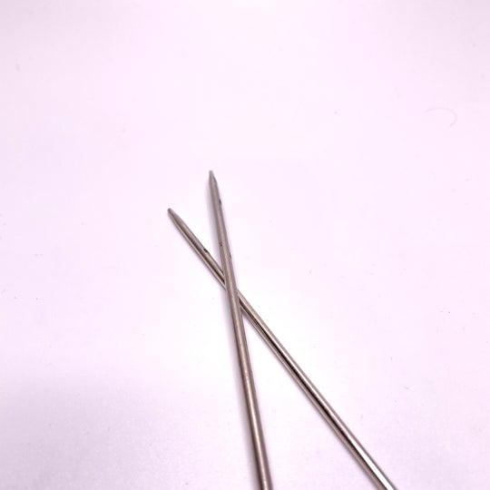 Double Ended Replacement Needles Sewing Tool - Grey/Silver - Individual (6787512369265)