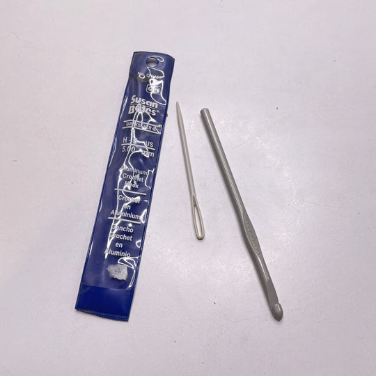 Crochet Hook And Needle Set Sewing Tool - Grey - Individual (6788396089457)