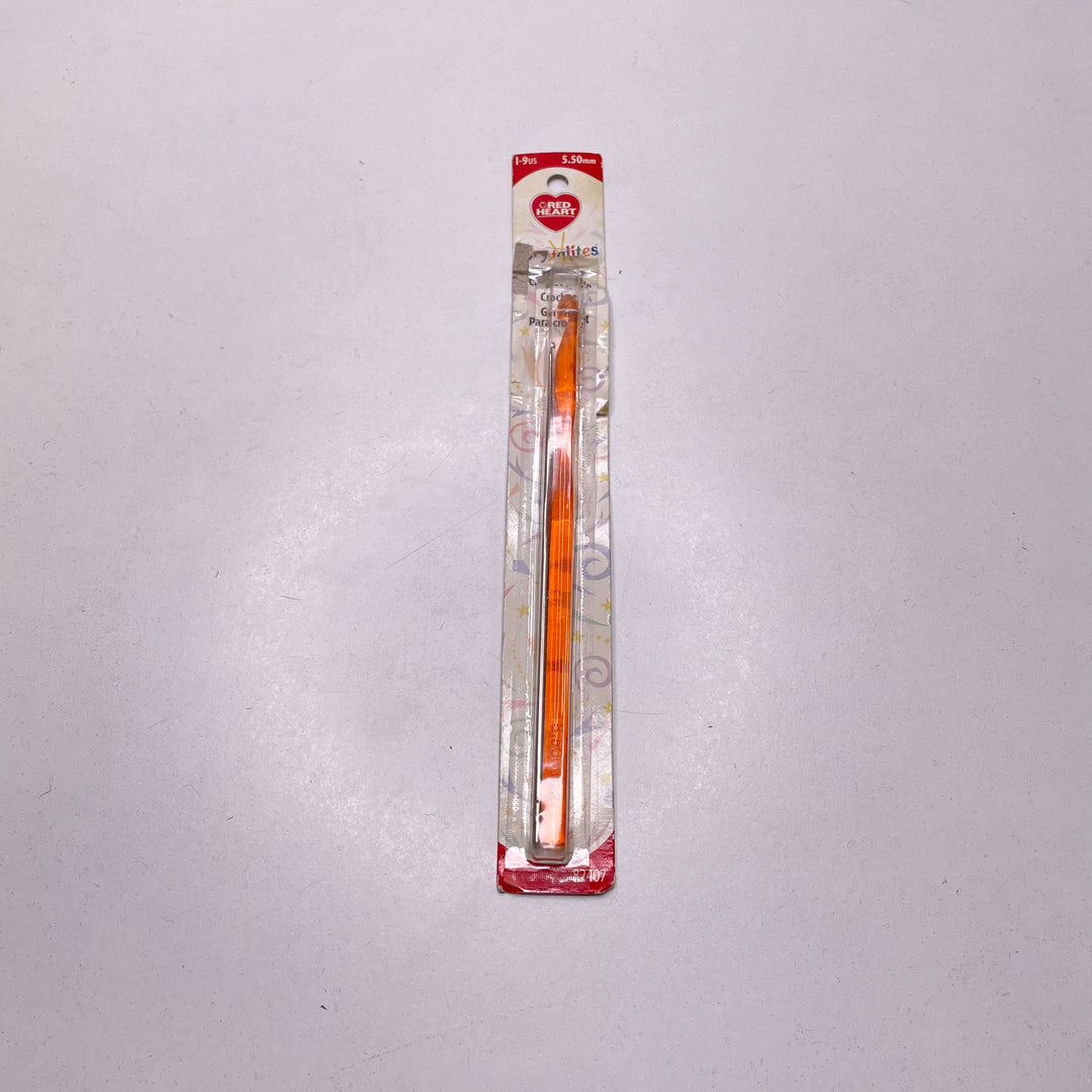 Crochet Hook Set Sewing Tool - Orange/Silver - Individual (6788397891697)