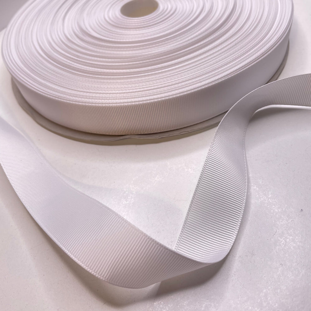 ⅞" (22mm)   Ribbon Trim - White - 1M (6730409803889)