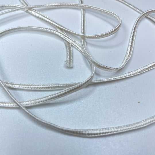 ⅑" (3mm)  Braided Cording Trim - Cream - 1M (6732902498417)
