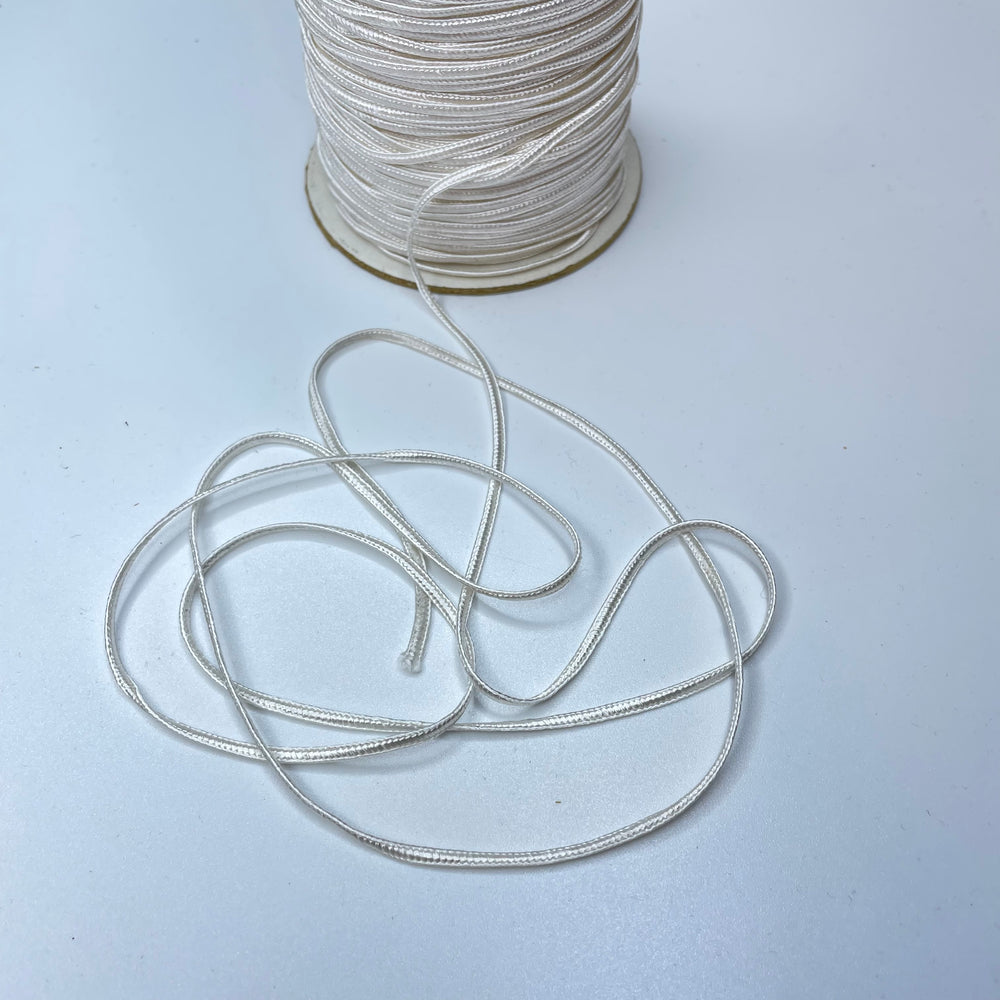 ⅑" (3mm)  Braided Cording Trim - Cream - 1M (6732902498417)
