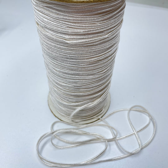 ⅑" (3mm)  Braided Cording Trim - Cream - 1M (6732902498417)