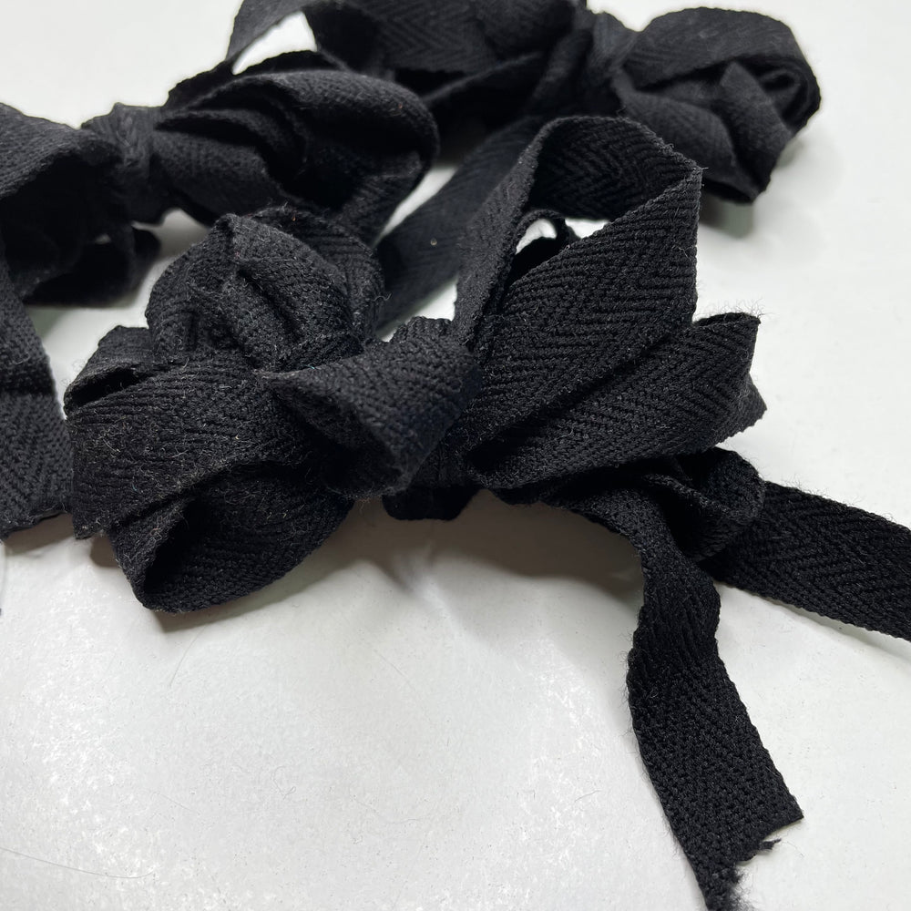 ⅝" (16mm) Stretchy  Webbing Trim - Black - 2M Bundle