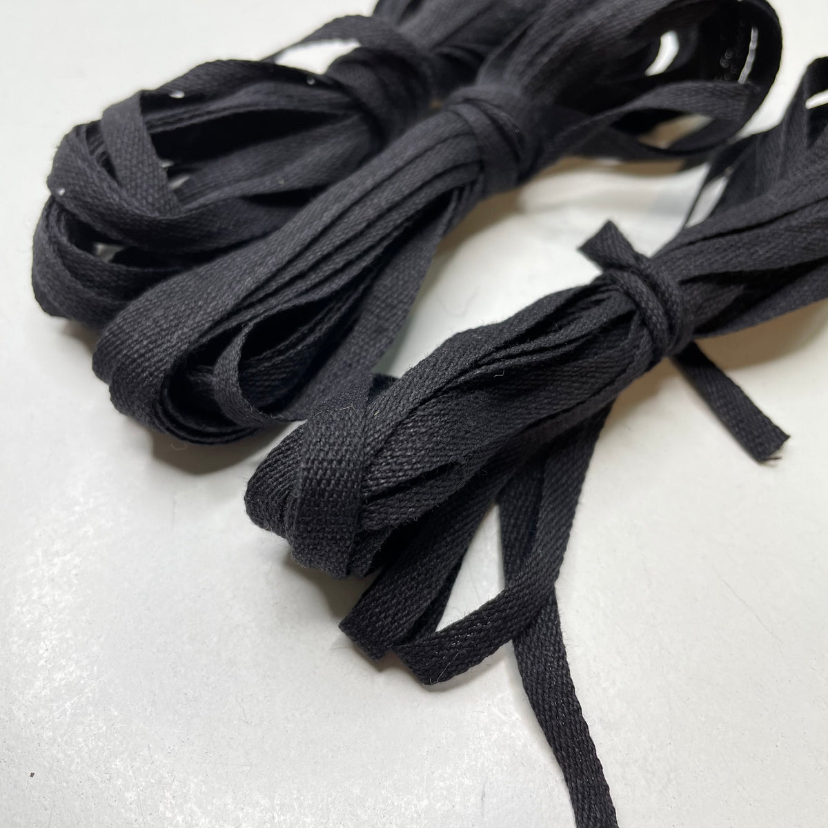 ¼" (6mm)  Braided Tape Trim - Black - 4M Bundle