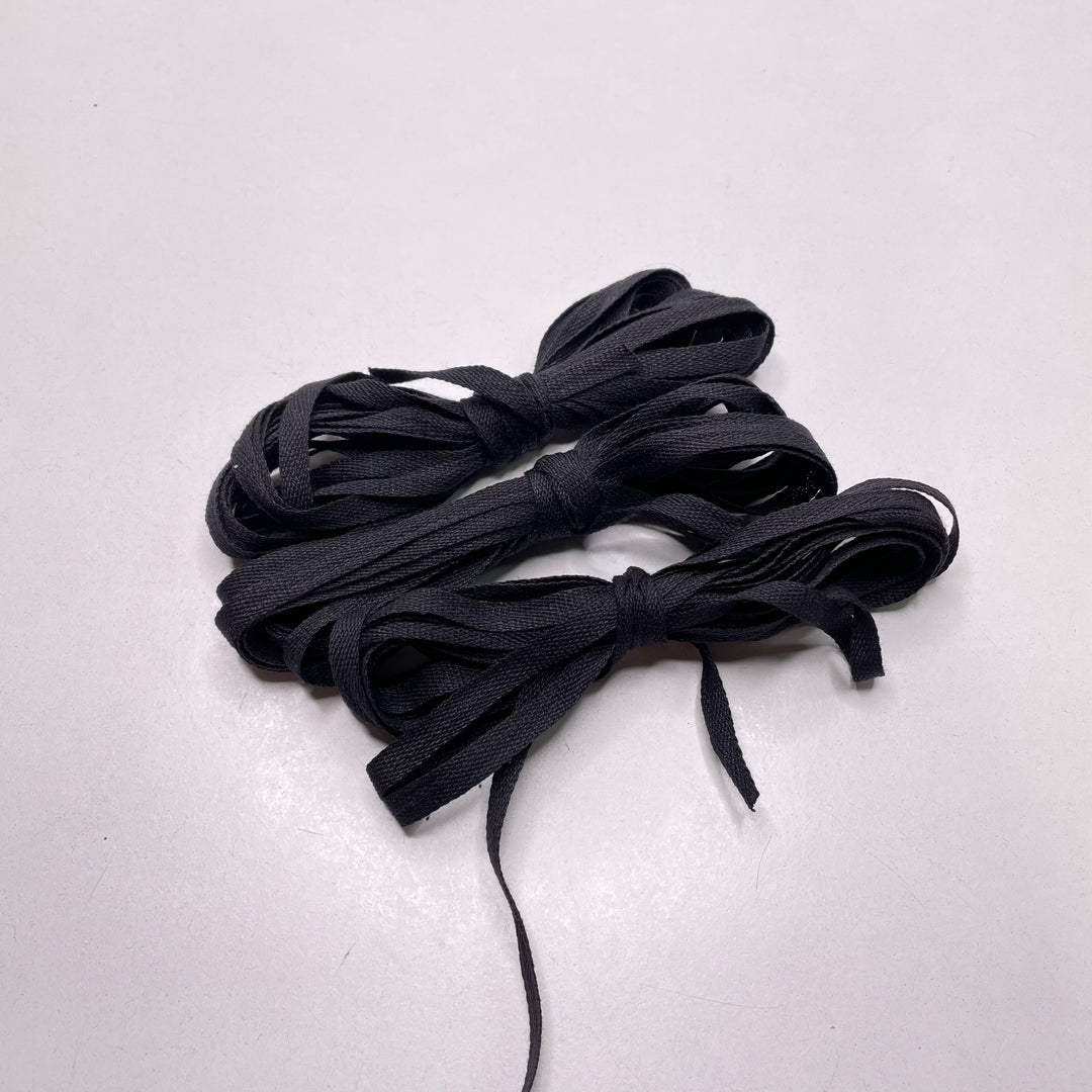 ¼" (6mm)  Braided Tape Trim - Black - 4M Bundle