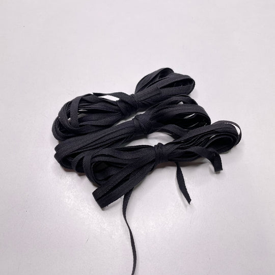 ¼" (6mm)  Braided Tape Trim - Black - 4M Bundle
