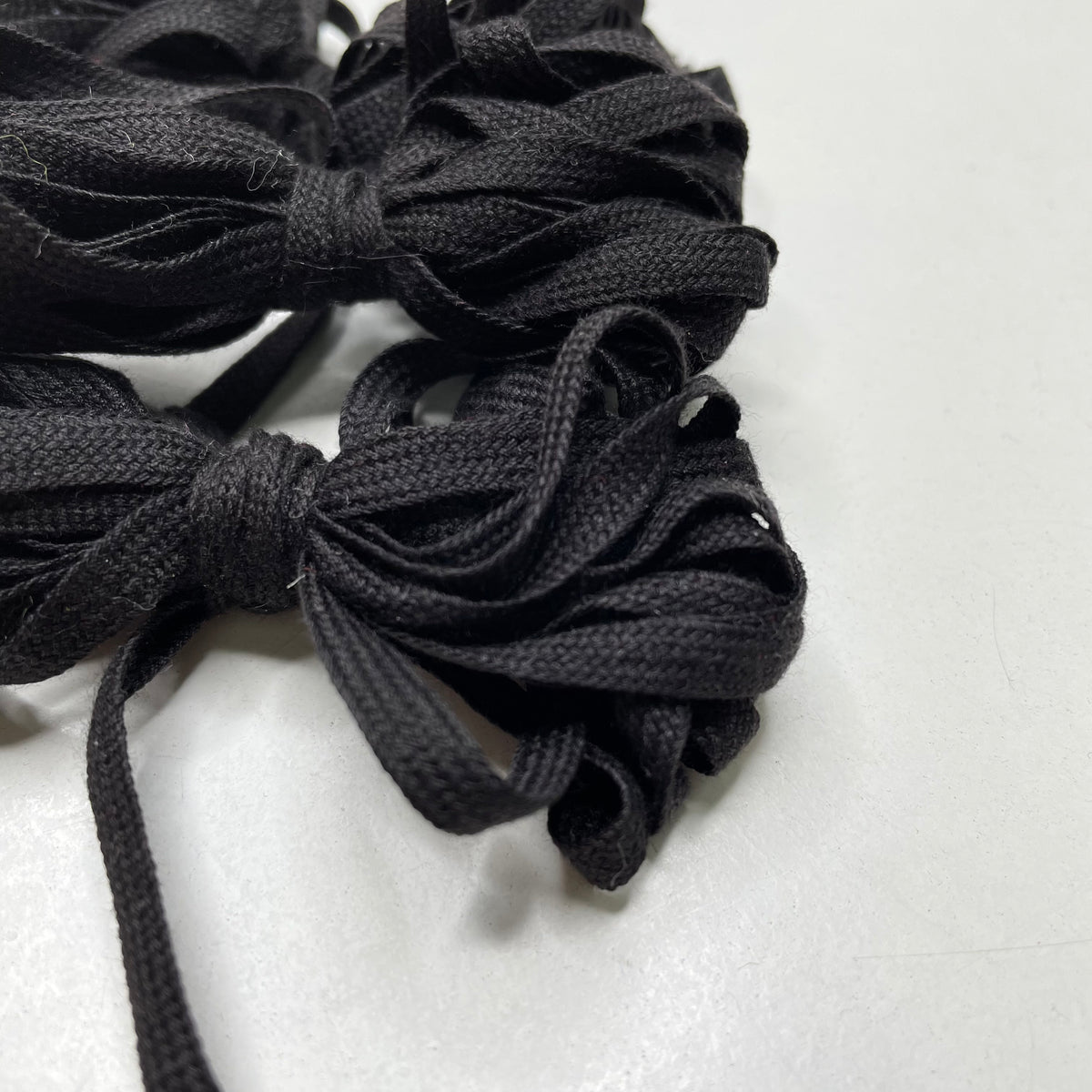 ¼" (6mm)  Braided Tape Trim - Black - 4M Bundle
