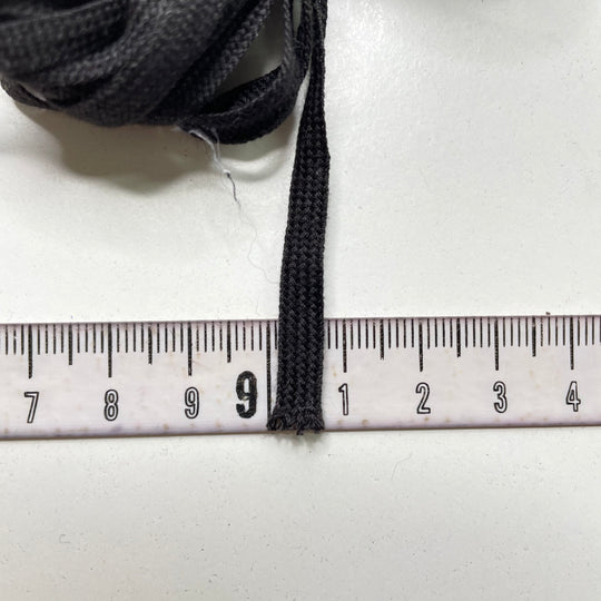 ¼" (6mm)  Braided Tape Trim - Black - 4M Bundle