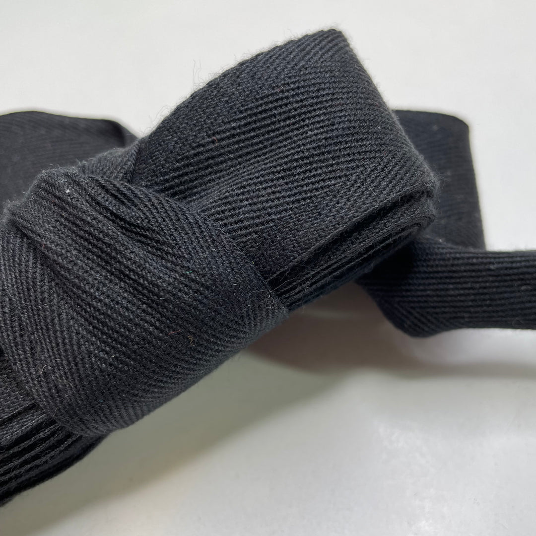 1 ¼" (32mm)   Webbing Trim - Black - 4M Bundle