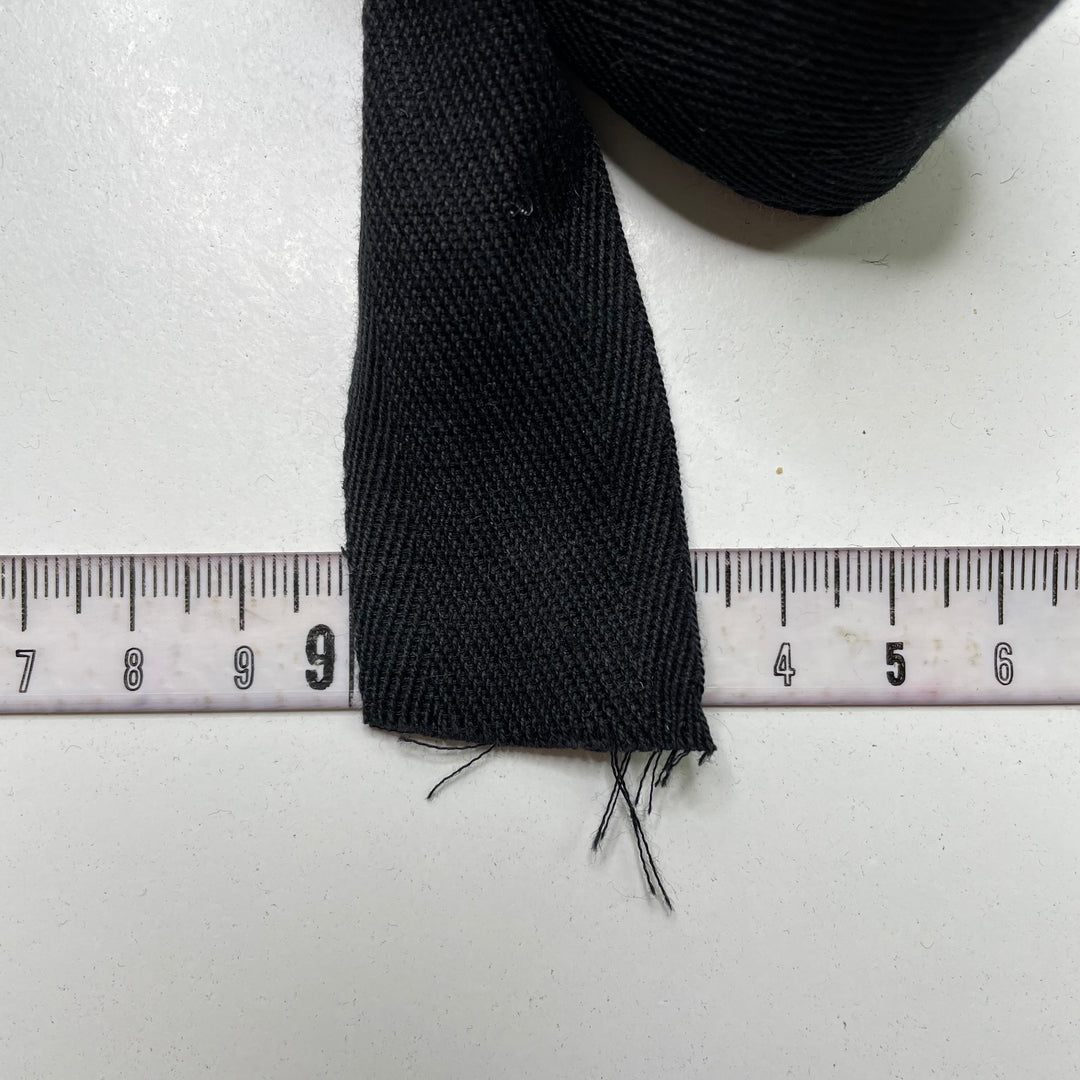 1 ¼" (32mm)   Webbing Trim - Black - 4M Bundle