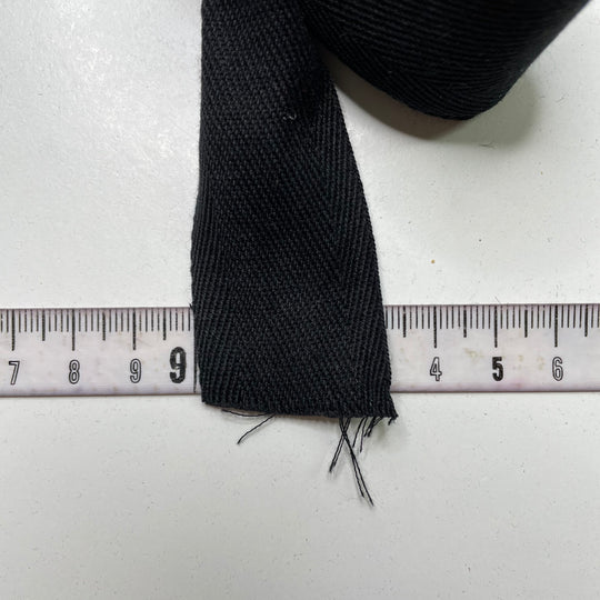 1 ¼" (32mm)   Webbing Trim - Black - 4M Bundle