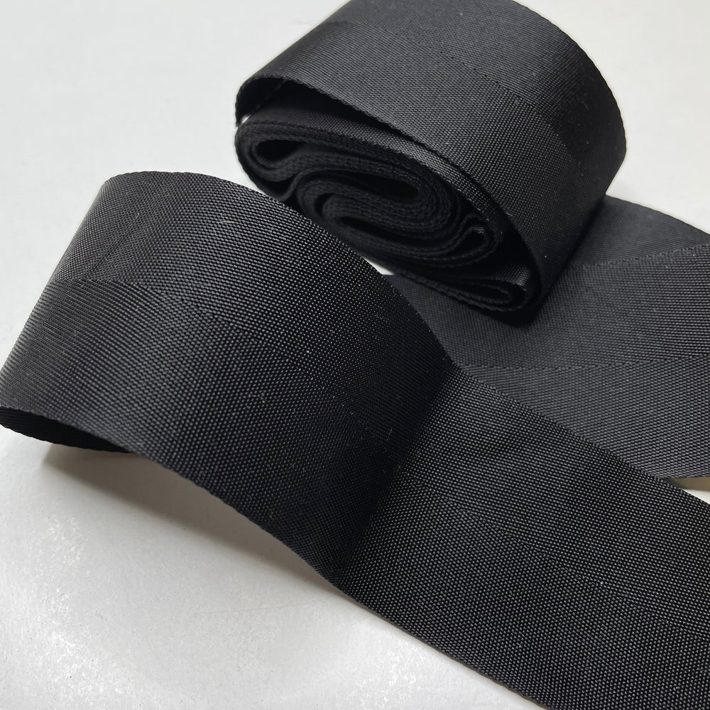 2" (51mm)   Webbing Trim - Black - 2.3M Bundle