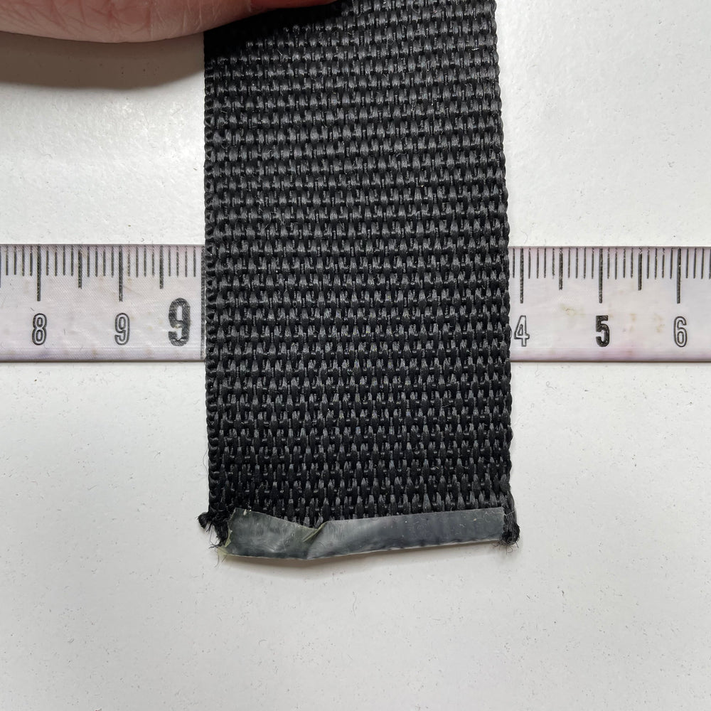 1 ⅖" (36mm)   Webbing Trim - Black - 1.85M Bundle