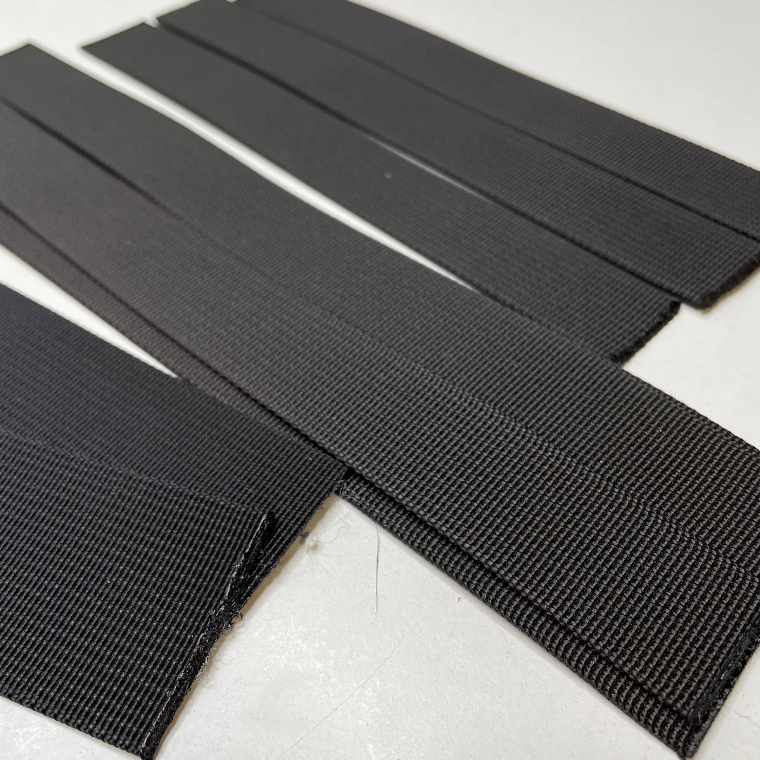 1" (25mm)   Webbing Trim - Black - 10 Pack