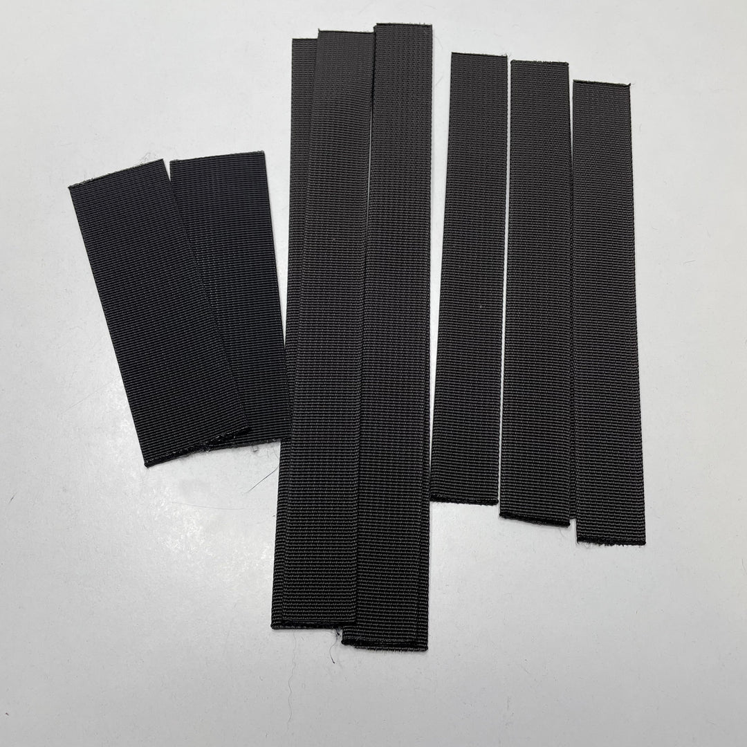 1" (25mm)   Webbing Trim - Black - 10 Pack