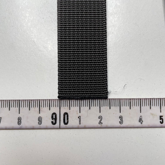 1" (25mm)   Webbing Trim - Black - 10 Pack